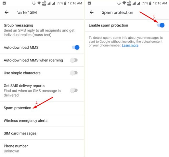 Niche Utama 2 How To Block Unwanted SMS Text Messages On Android - MalwareFox